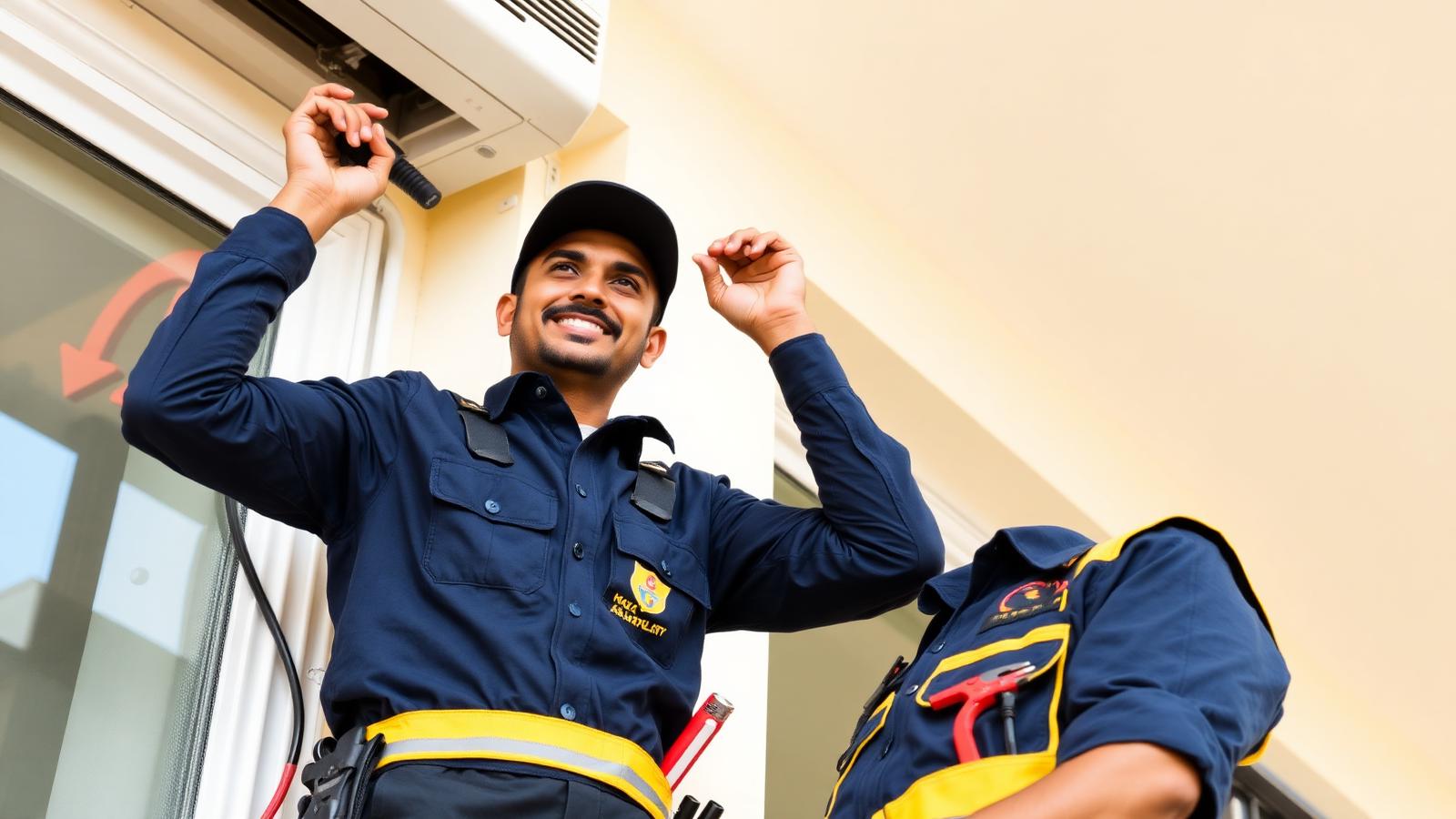 APTO HOME technician servicing home utility equipment in Bangalore